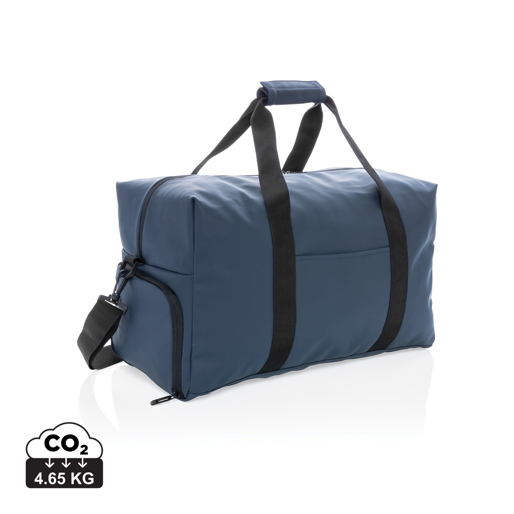 Sac week-end publicitaire touché doux Bleu marine